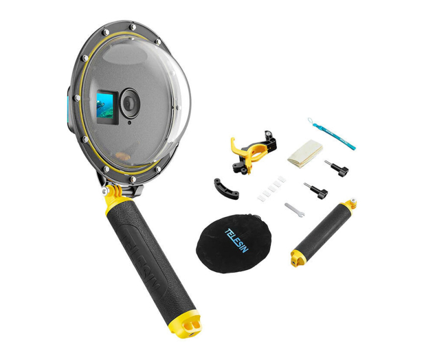 TELESIN Obudowa podwodna Dome Port do DJI Action 3/4/5Pro - 1510244 - zdjęcie